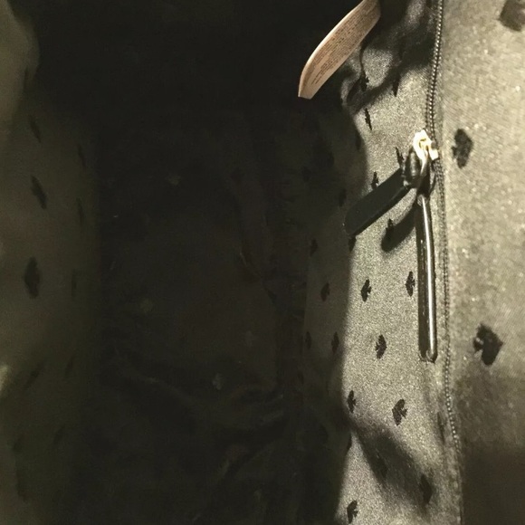 KATE SPADE YORK MEDIUM BACKPACK DAWN BLACK NYLON - Picture 8 of 8